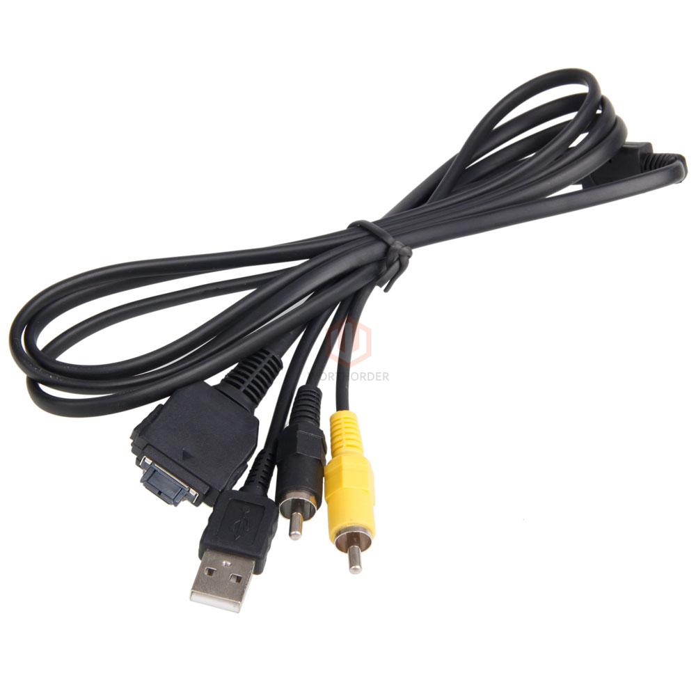 New Durable USB AV Cable for Sony CyberShot DSCW200 DSCH3 Cameras eBay